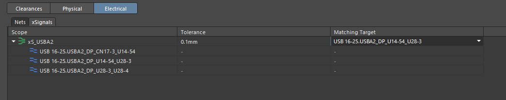Precise xSignal Path Definition