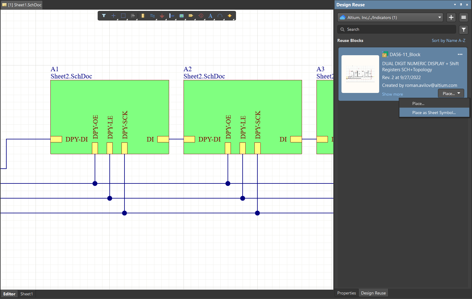 Place Reuse Blocks As Sheet Symbols